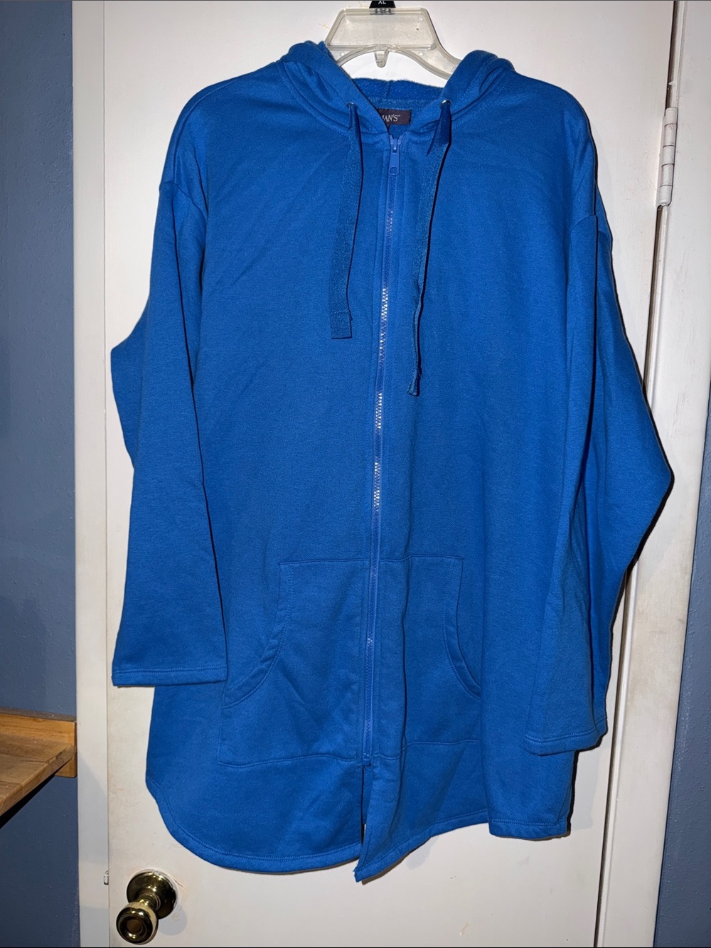ROAMAN's Blue Fleece Cotton Zip Up Hoodie SZ 18/20 or 2X - Picture 2 of 8